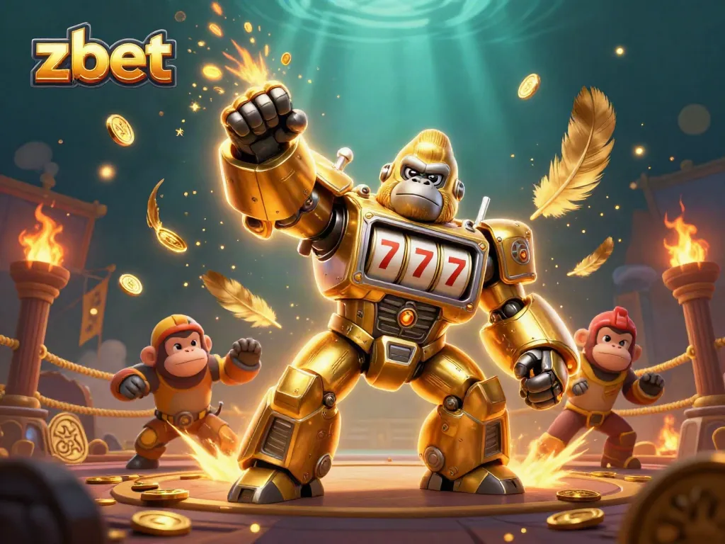 Engage with zbet's exciting, vibrant casino experience through this action-packed illustration.