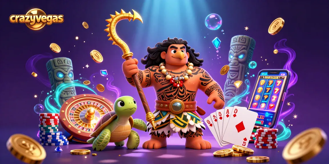Play pokies and win at crazyvegas with glowing coins, sparkling gems, and vibrant casino elements.