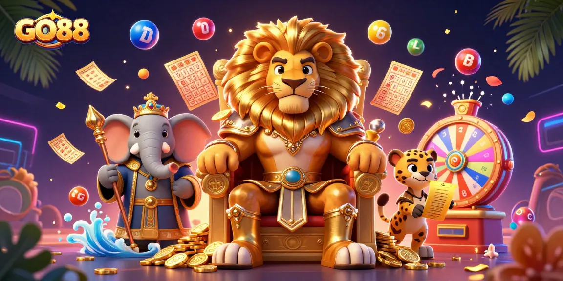 Win big with GO88 as the lion king reigns over a vibrant online casino world.