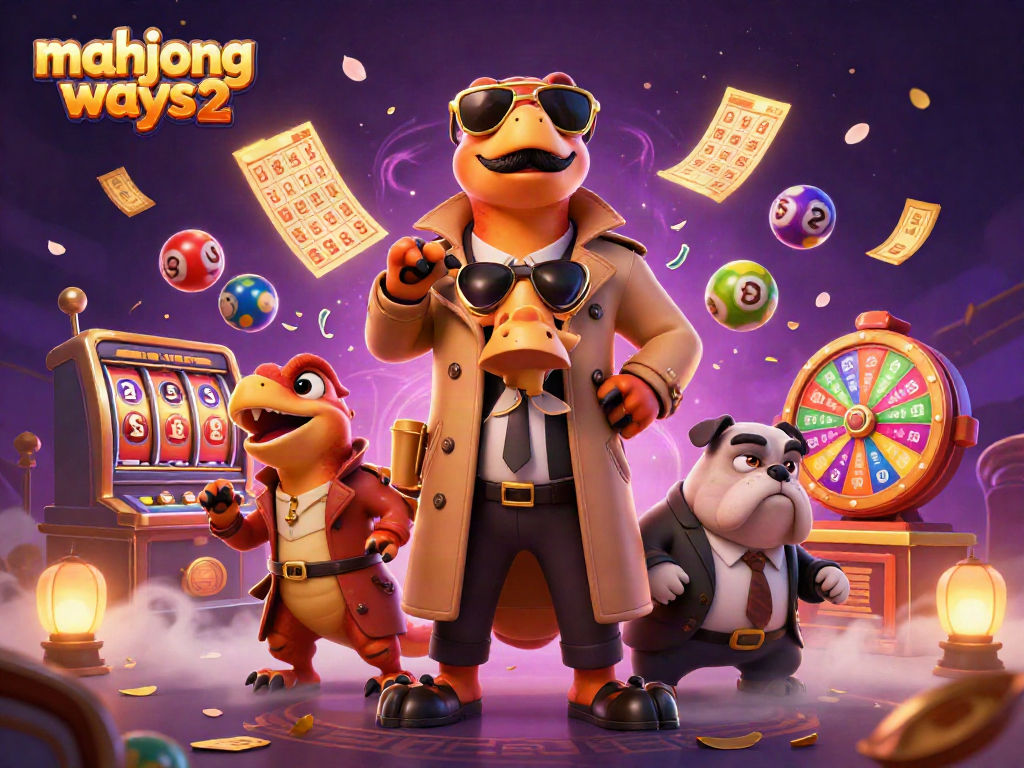 Experience the exciting gameplay of mahjong ways 2 as raptors charm their way into a casino lounge.